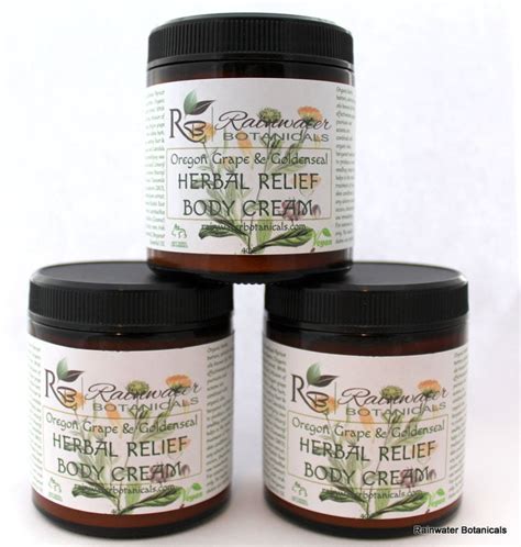 Oregon Grape Root and Golden Seal Herbal Relief Cream For Dry