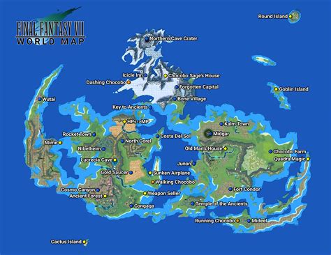 Final Fantasy VII - World Map