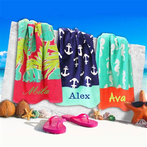 Kids Beach Towel Beach Towels for Kids Personalized Kids | Etsy