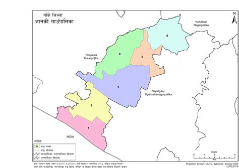 Map of Janaki Rural Municipality