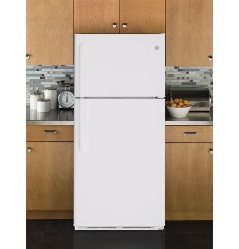 GE 30-inch W 18 Cu. ft. Top-Mount No Frost Refrigerator - White – Dave ...