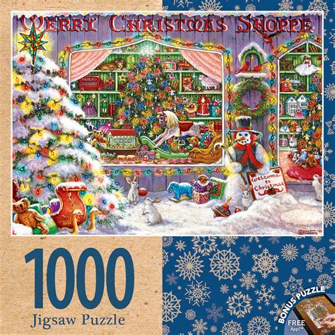 Merry Christmas Shop, 1000 Pieces, MasterPieces | Puzzle Warehouse