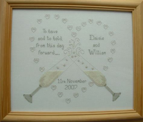 Cross stitch Wedding kit | Wedding cross stitch, Wedding sampler, Cross stitch