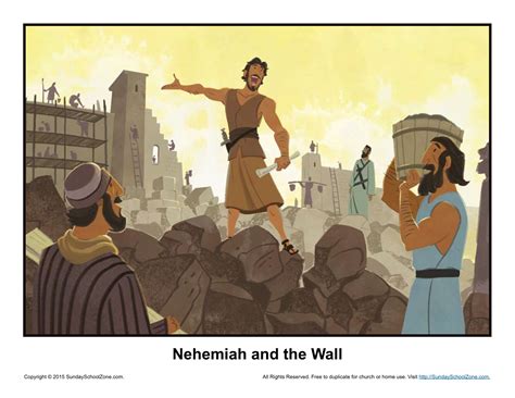 Nehemiah Rebuilds The Wall Kids Free Bible Images - Free Bible Images ...