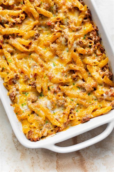 This is the best ground beef casserole recipe! You can either use pasta or noodles. It's easy ...