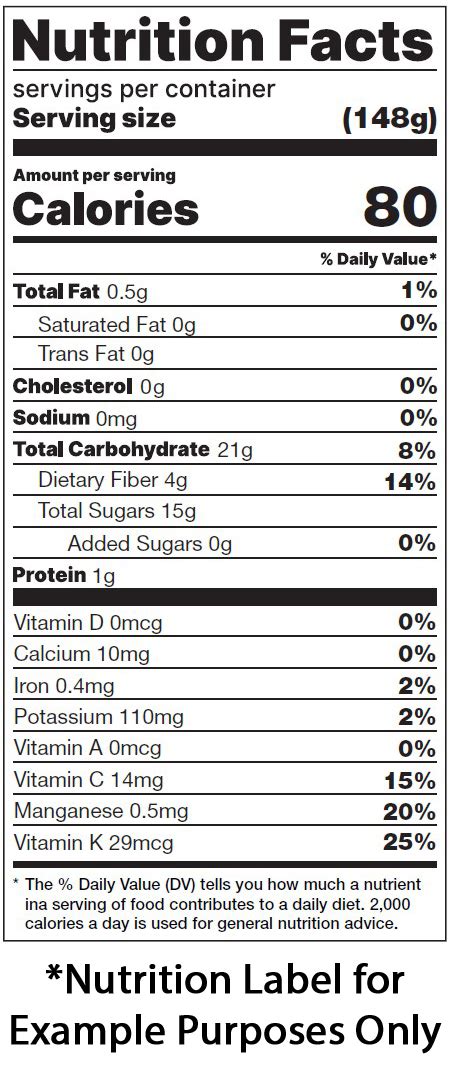 Nutrition Facts - Blueberry.org