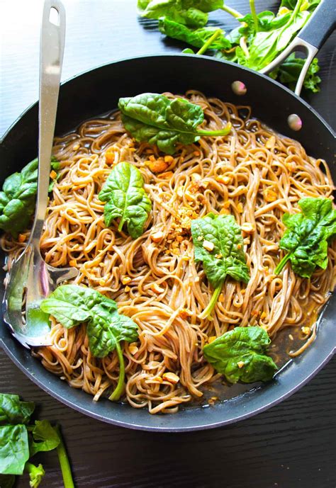 20-Minute Sticky Basil Thai Noodles - Layers of Happiness