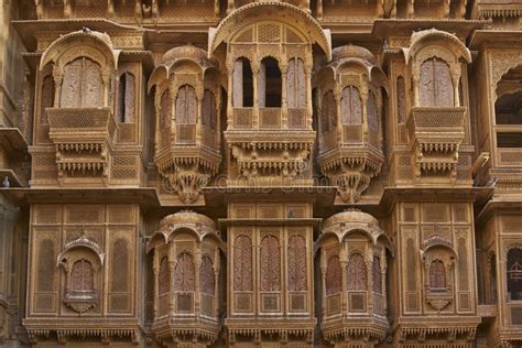 Rajput Architecture in Jaisalmer, India Stock Image - Image of haveli, stone: 83423145