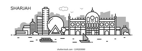 Sharjah Skyline Images, Stock Photos & Vectors | Shutterstock