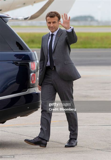 Emmanuel Macron, Frances president, arrives to attend the Group of... News Photo - Getty Images