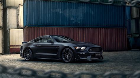 3840x2160 Ford Mustang, Black, Side View, Containers, Muscle Cars for U TV, black mustang HD ...