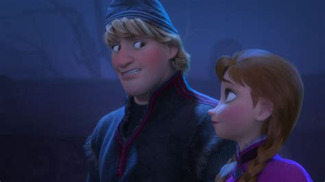 Anna and Kristoff in Frozen - Adorable Moment