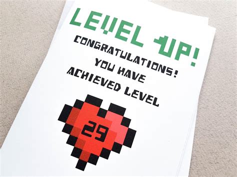 Personalised Level Up Birthday Card Retro Gaming gift | Birthday cards ...