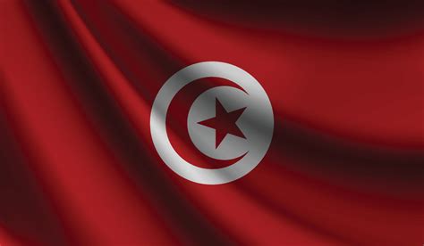 bandera de túnez que agita el fondo para el diseño patriótico y nacional 11600483 Vector en Vecteezy