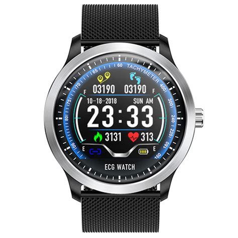 2019 N58 ECG Smart Watch With Electrocardiogram Measurement Men Smartwatch Heart Rate Fitness ...