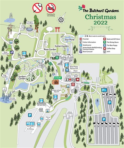 Butchart Gardens Map | Fasci Garden