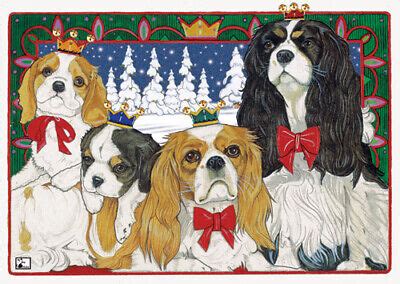 Cavalier King Charles Christmas Cards Set of 10 cards & 10 envelopes | eBay