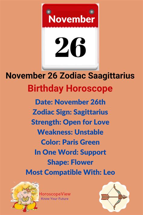 November 26 zodiac – Artofit