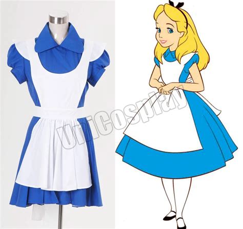 Alice In Wonderland Alice Blue Dress Cosplay Costume-in Movie & TV costumes from Novelty ...