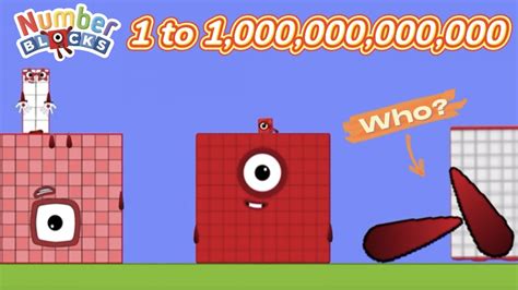 Numberblocks 1 to 1,000,000,000,000 ｜Algodoo - YouTube