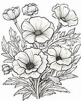 Premium Photo  Printable Free Flower Coloring Pages sketch template