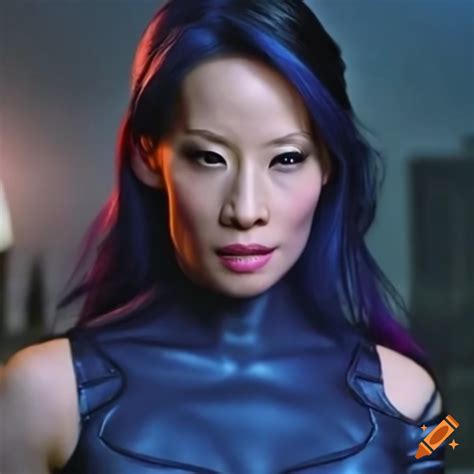 Realistic depiction of lucy liu as psylocke on Craiyon