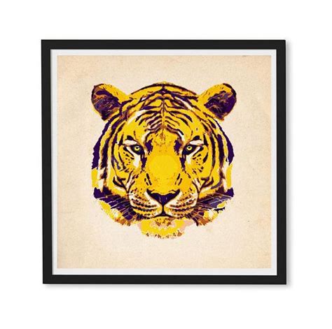 Printable LSU Tiger Art | LSU Tigers Print | Louisiana Art | Mens Decor | College Football ...