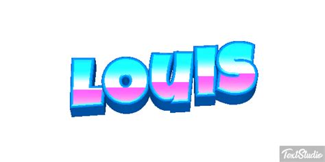 Louis Name Animated GIF Logo Designs