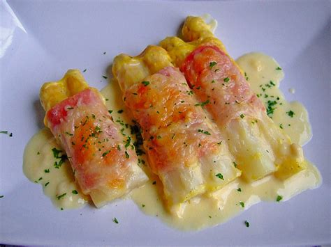 Überbackene Spargel-Schinken-Rollen (Rezept mit Bild) | Chefkoch.de