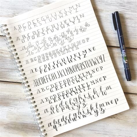 Hand Lettering Alphabet Fonts Lettering Guide Handwriting Alphabet | The Best Porn Website