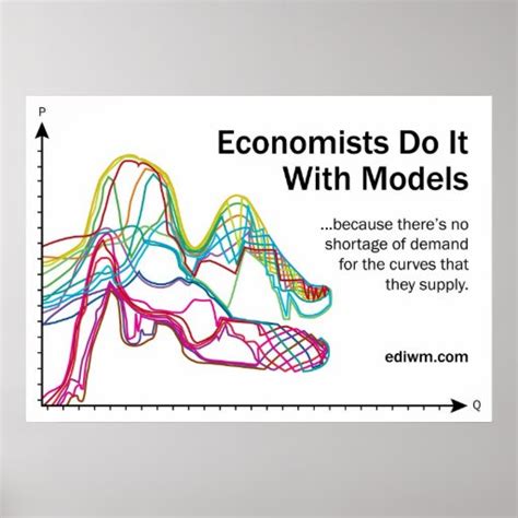 Economists Do It With Models Slogan Poster | Zazzle