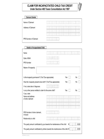 2025 Child Tax Form - Fillable, Printable PDF & Forms | Handypdf