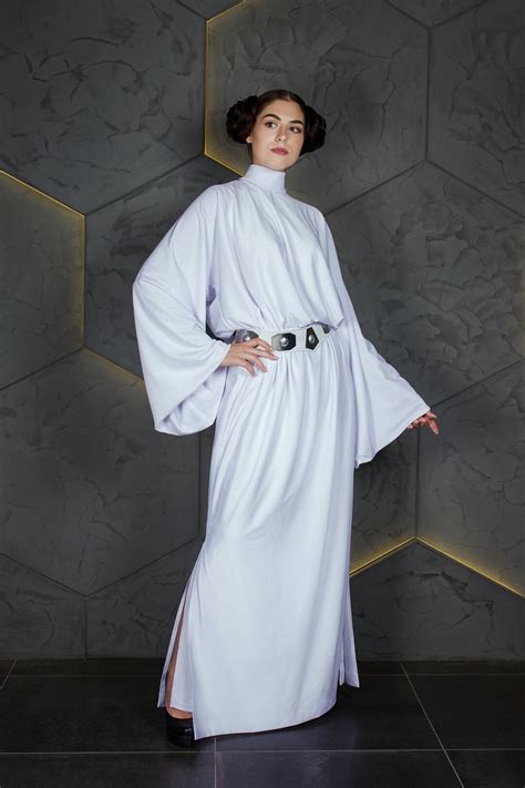 Leia Organa Inspired Cosplay Costume From Star Saga, Princess White ...