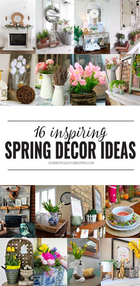 Inspiring Spring Home Decor Ideas | Domestically Creative