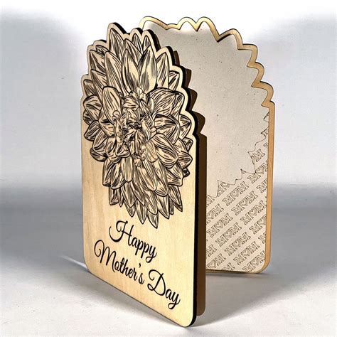 Personalized Mother's Day Greeting Card – Glowforge Shop