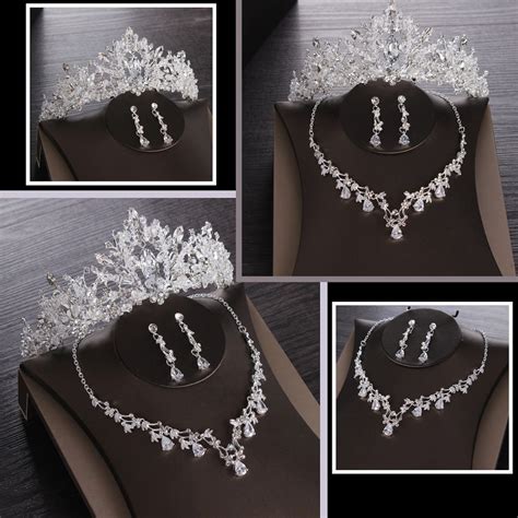 Luxury Bridal Tiara Set Wedding Jewelry Set Bridal - Etsy