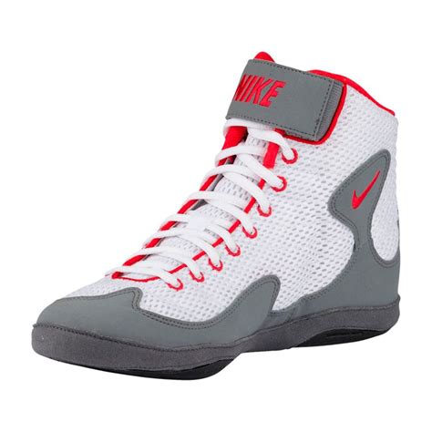 Nike Inflict 3 (White / Uni Red / Grey) - Blue Chip Wrestling