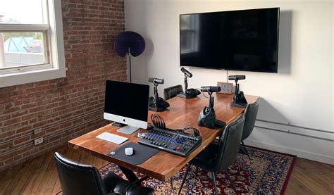 Podcasting Studio | We Edit Podcasts | Podcast studio, Recording studio design, Music studio room