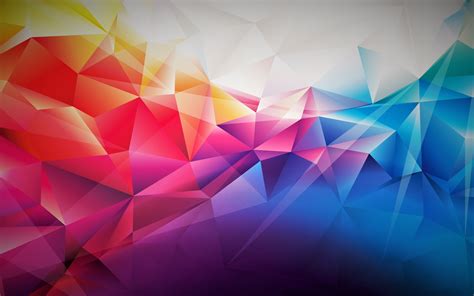 Multicolored geometric shape wallpaper, abstract, blue, yellow, red HD wallpaper | Wallpaper Flare