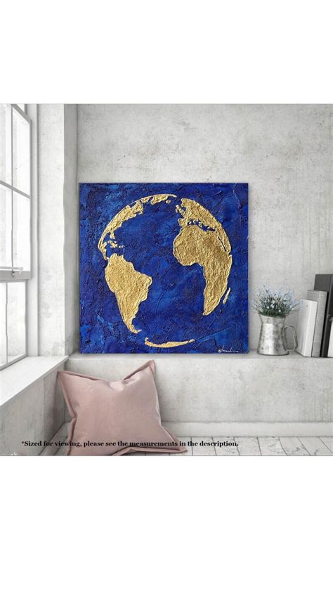 World Map Canvas Art on Canvas Modern Art Map of the World - Etsy