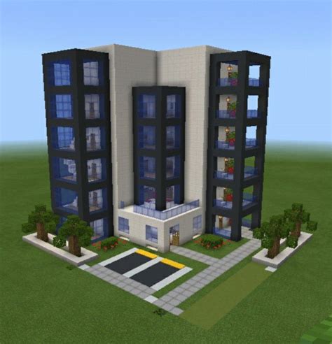 Minecraft hotel | Casas minecraft, Casas minecraft fáceis, Ideias de minecraft