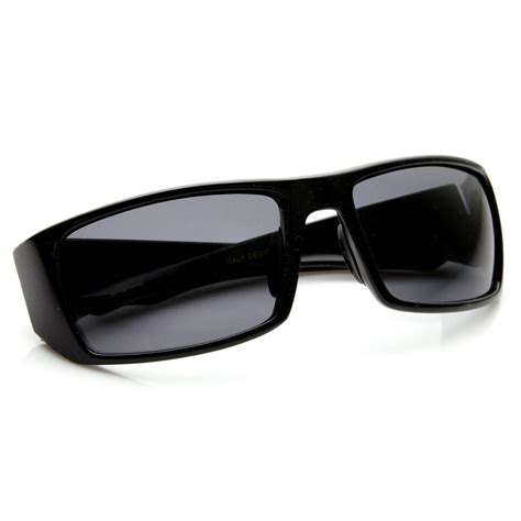 Mens Polarized Action Sports Wrap Around Sunglasses - zeroUV