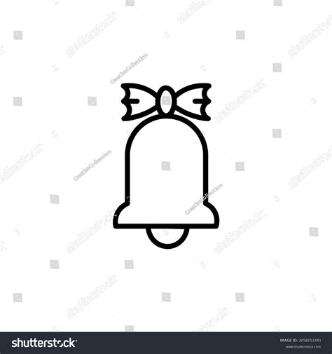 Bell Outline Icon Vector Stock Vector (Royalty Free) 2058153743 ...