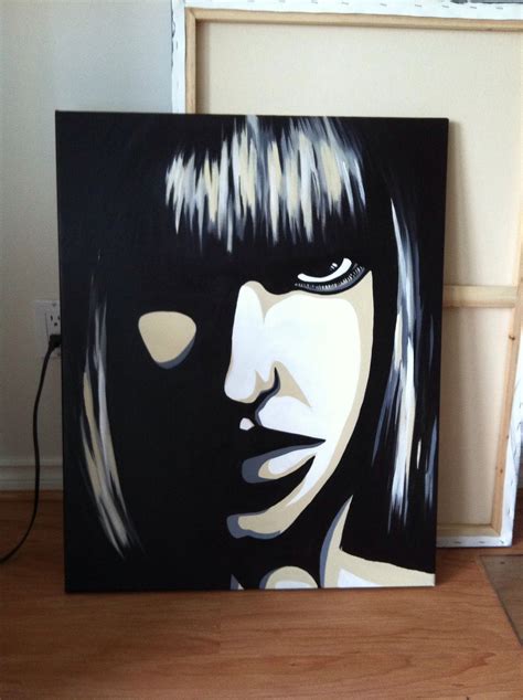 Acrylic painting on canvas. Black and white girl. | Acrylic painting canvas, Painting, Black and ...