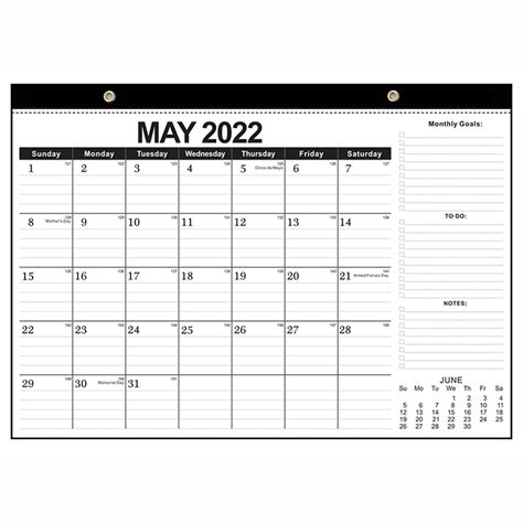 CAROOTU 2022 Wall Calendar Simple Monthly Planner with Schedule Memo Peel off Hanging Calendar ...