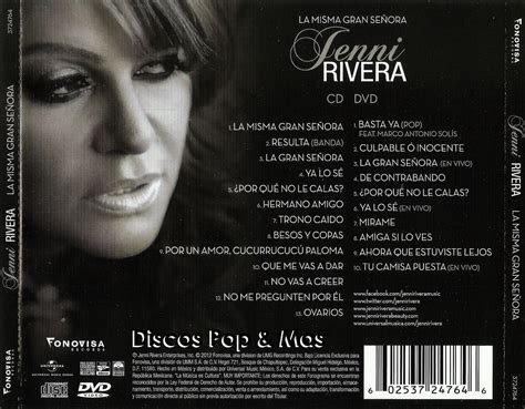 Discos Pop & Mas: Jenni Rivera - La Misma Gran Señora