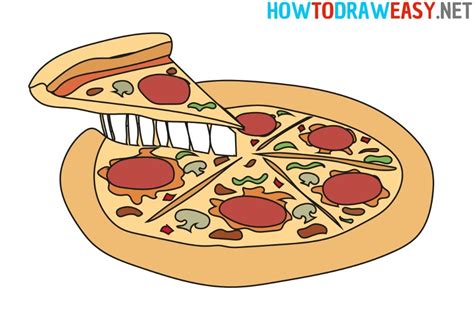 How to Draw a Pizza #Pizza #Drawing #EasyDrawing #DrawingTutorials # ...