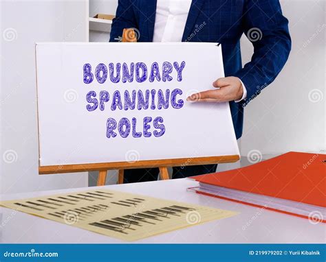 BOUNDARY SPANNING ROLES Inscription on the Sheet Stock Photo - Image of ...