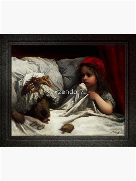 "Little Red Riding Hood by Gustave Doré Classical Fine Art Reproduction ...