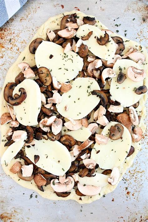 Mushroom Pizza Recipe with Garlic and Sage - Monday Sunday Kitchen